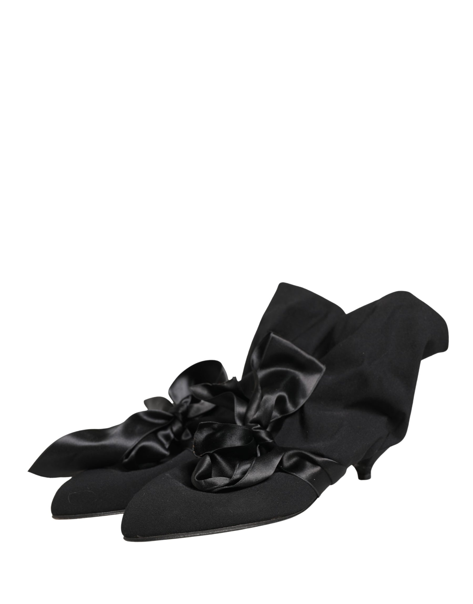 Dolce & Gabbana Black Suede Ankle Boots Shoes | Regal Royce
