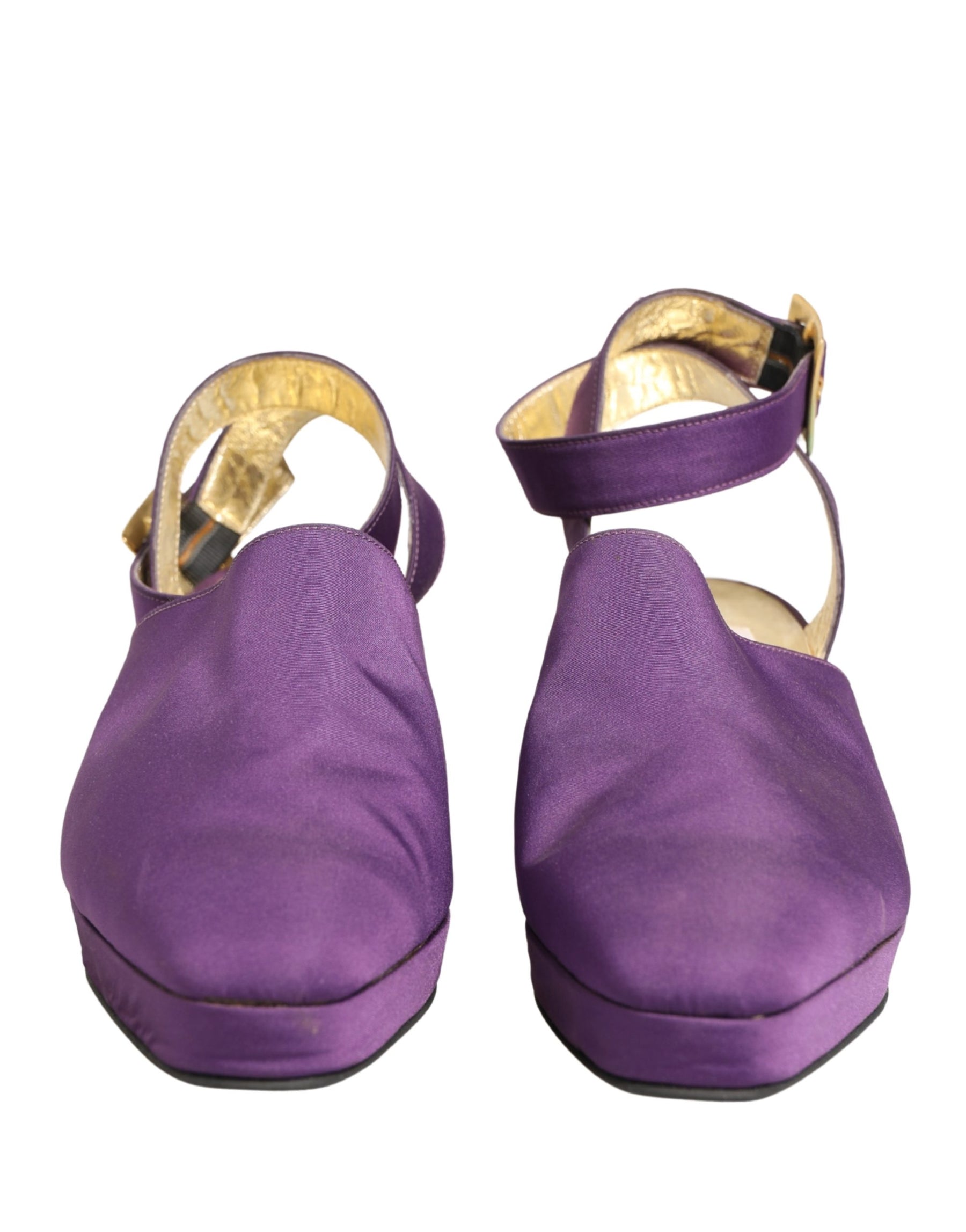 Dolce & Gabbana Purple Suede Sandals Shoes | Regal Royce