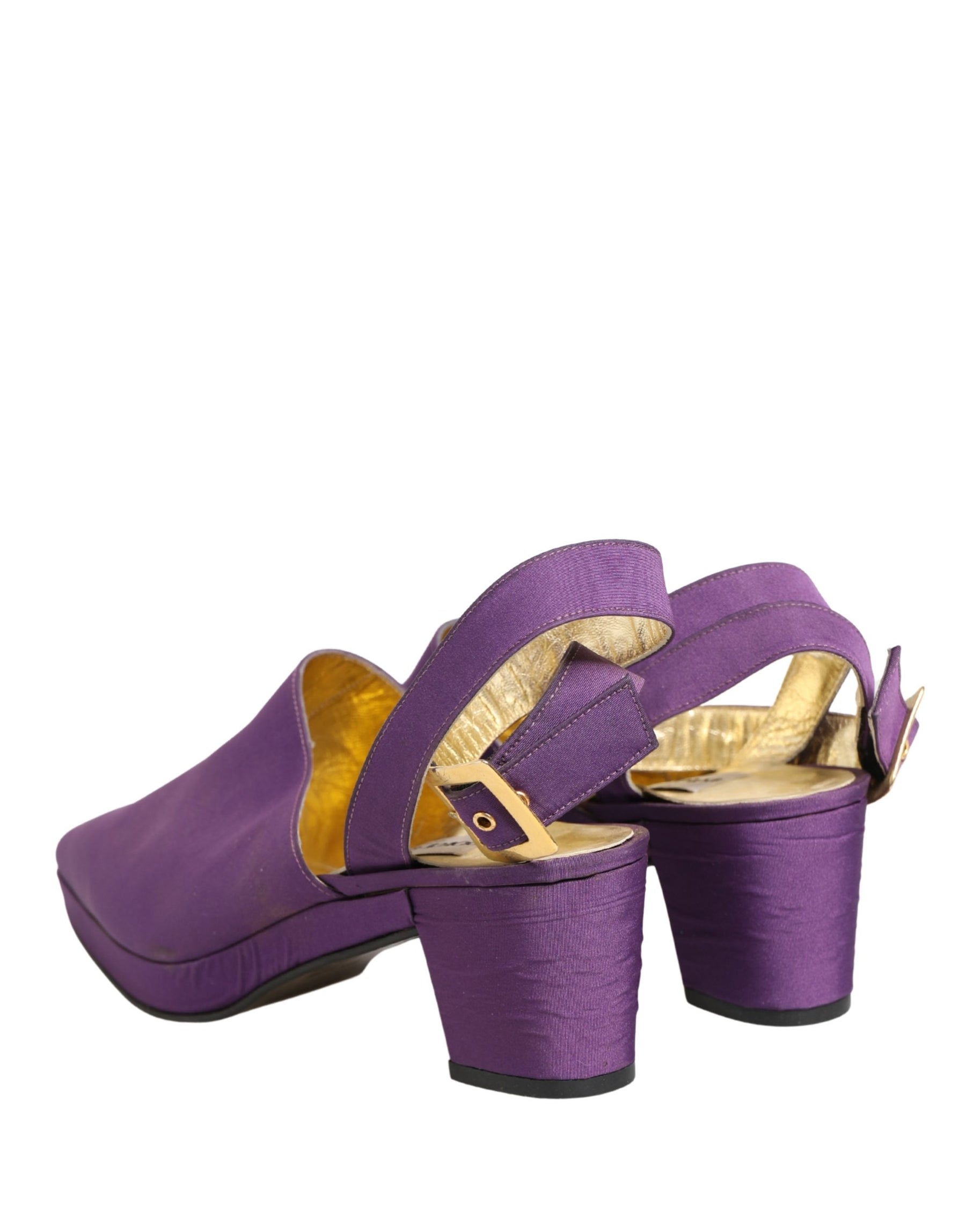 Dolce & Gabbana Purple Suede Sandals Shoes | Regal Royce