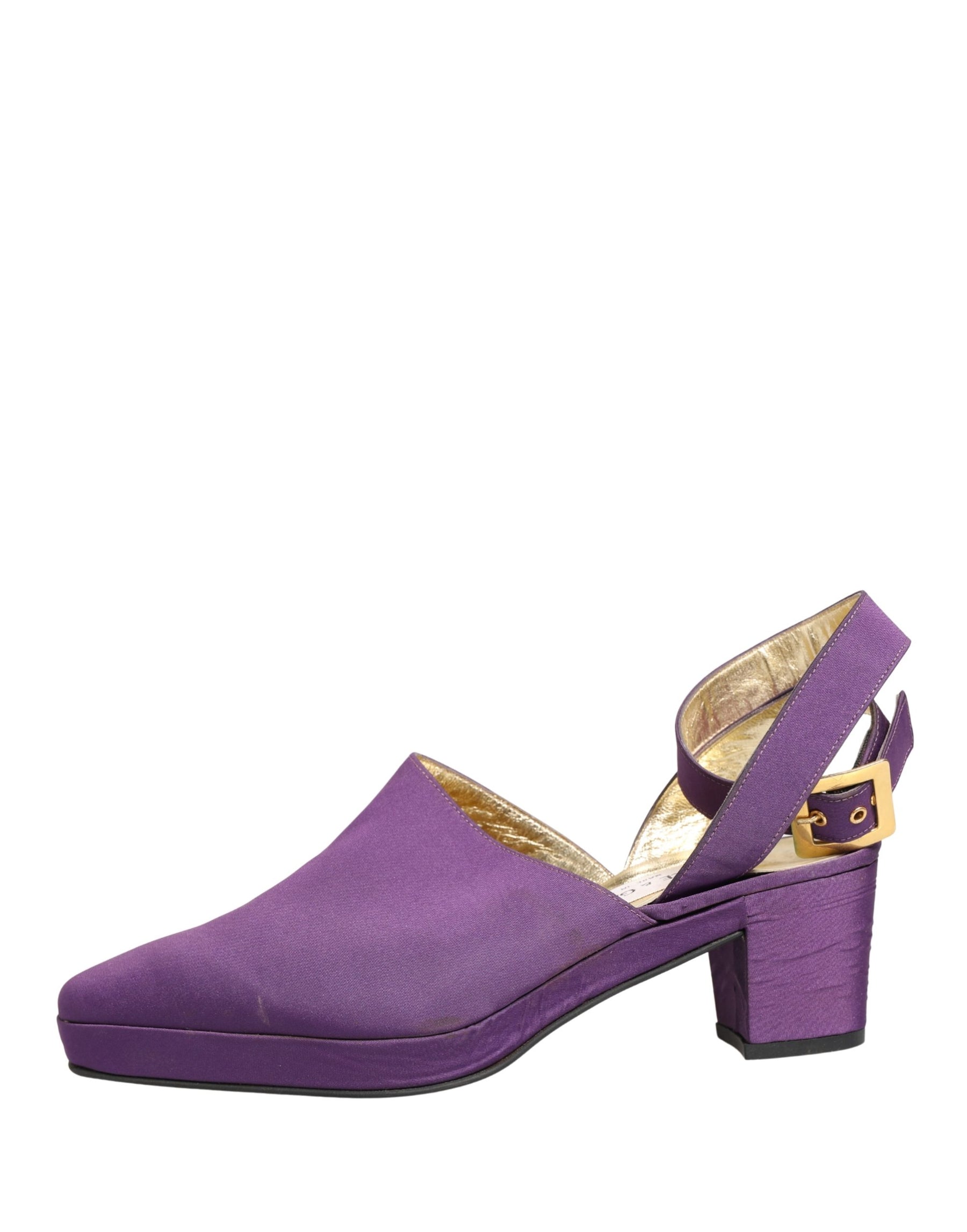 Dolce & Gabbana Purple Suede Sandals Shoes | Regal Royce