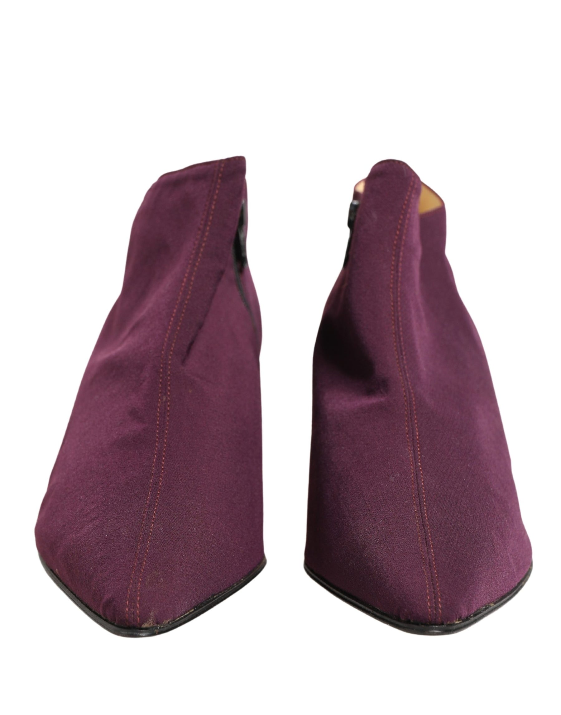 Dolce & Gabbana Purple Suede AnkleBoots Shoes | Regal Royce