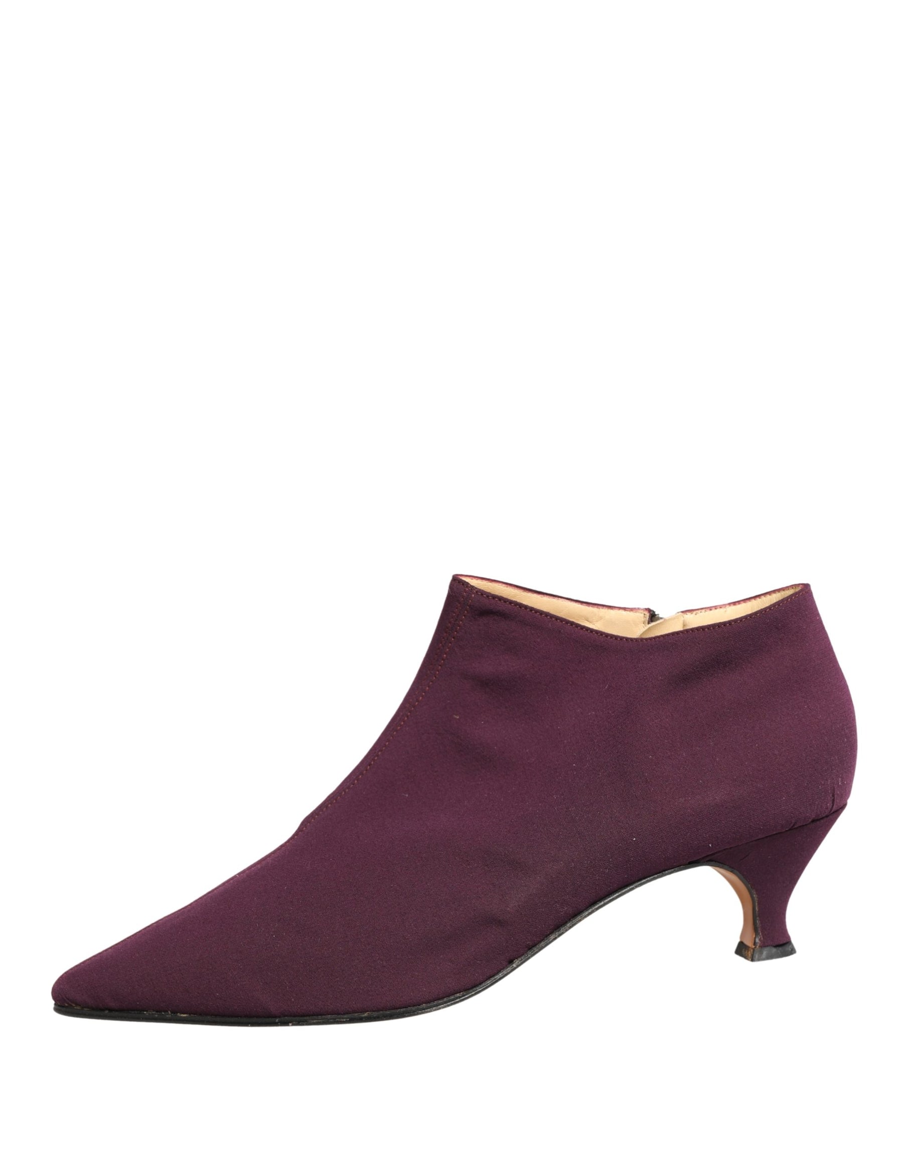 Dolce & Gabbana Purple Suede AnkleBoots Shoes | Regal Royce