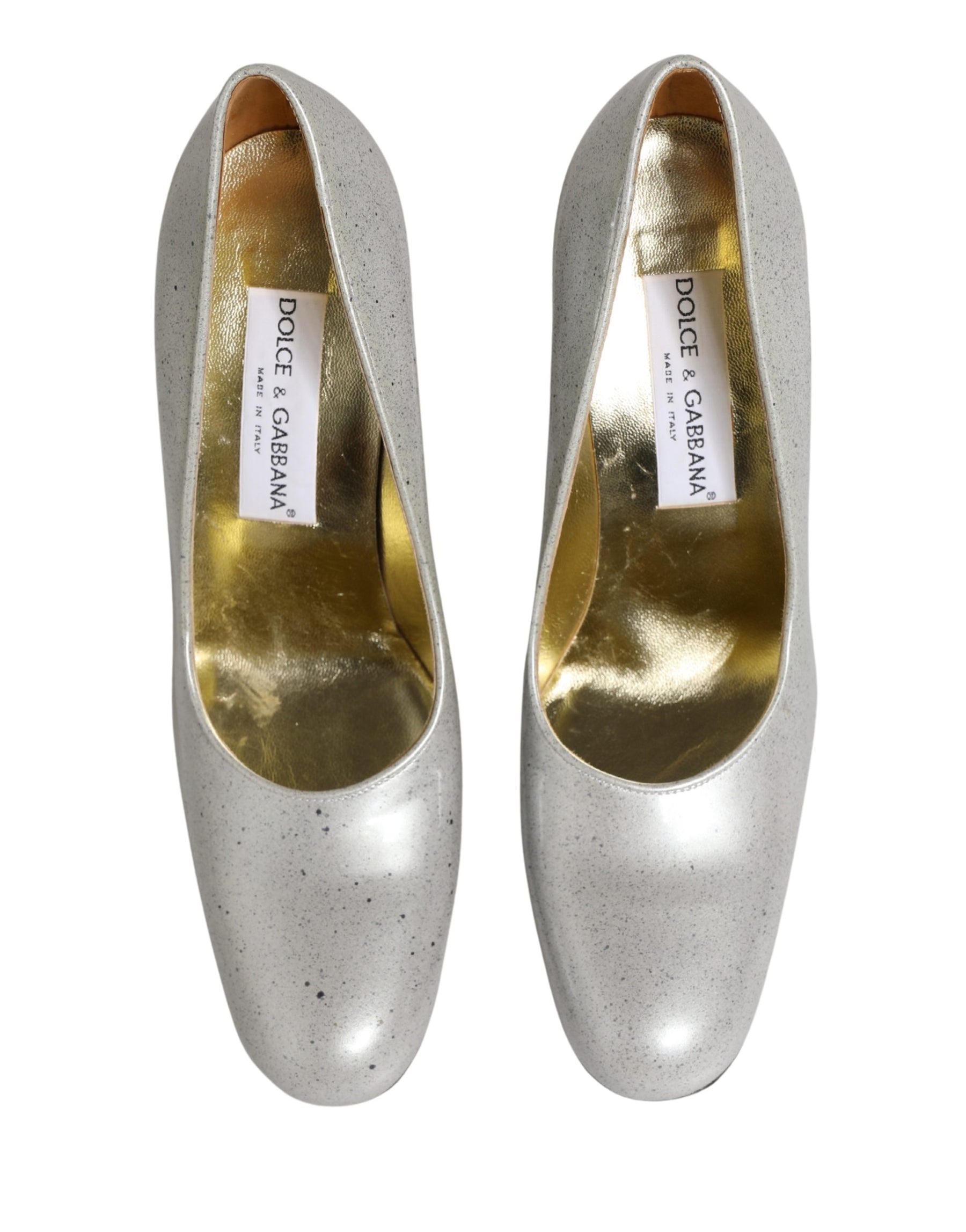 Dolce & Gabbana White Leather High Heels Women Pumps Shoes | Regal Royce