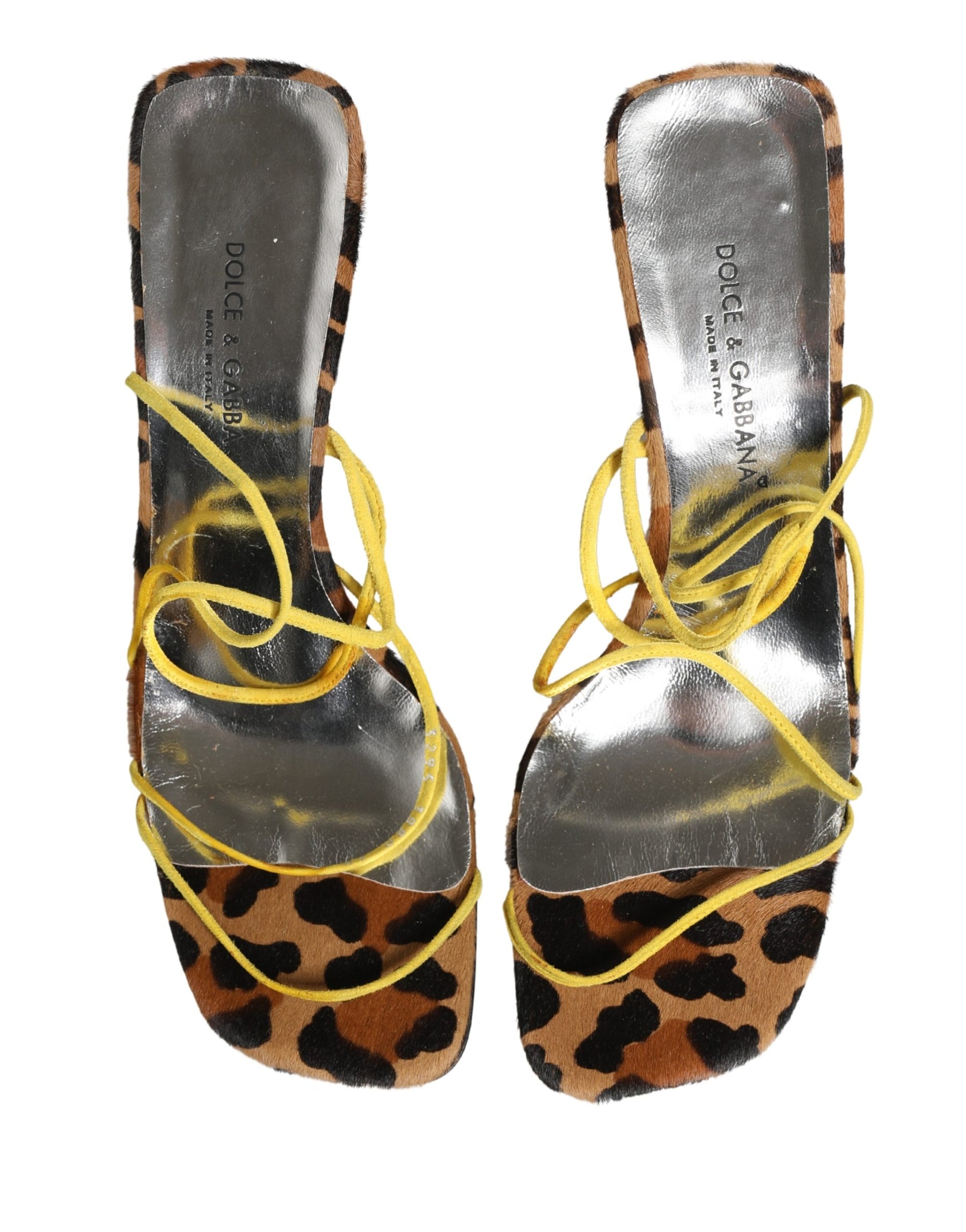 Dolce & Gabbana Multicolor Leather Block Heels Sandals Shoes | Regal Royce