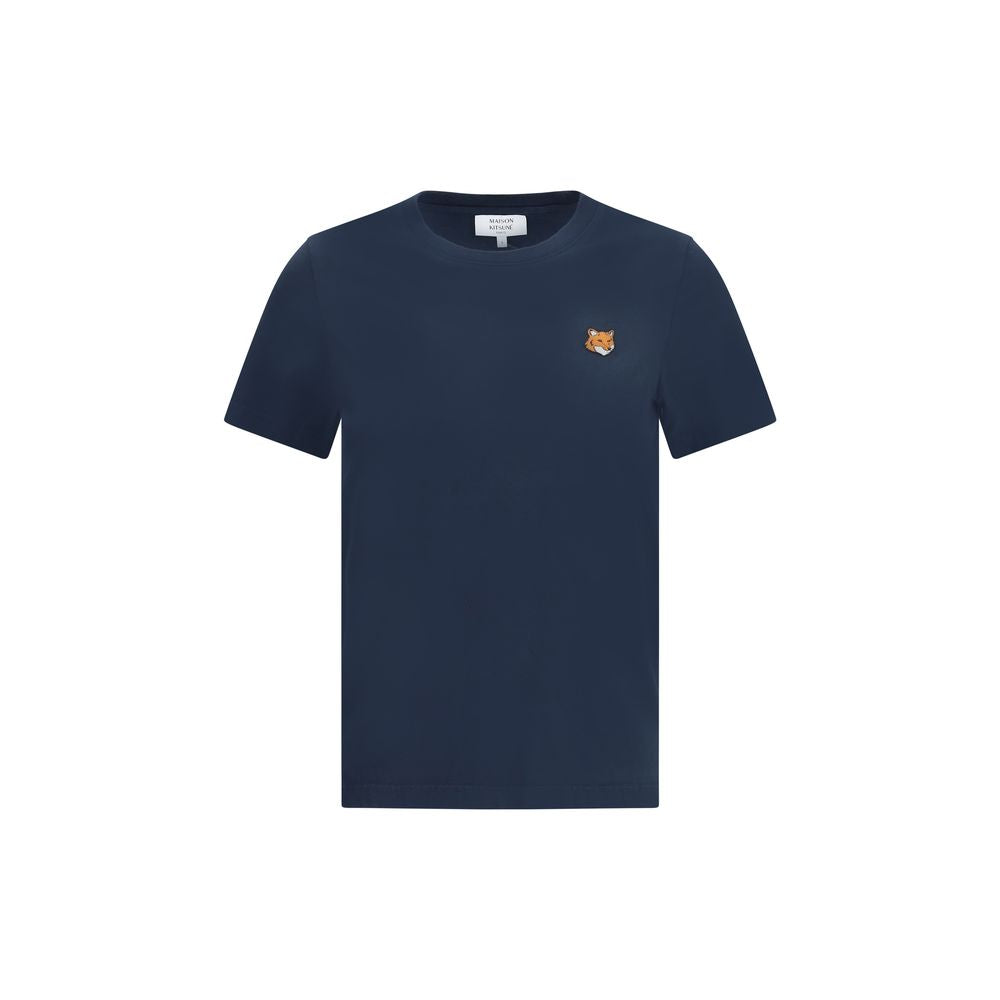 Maison Kitsuné Blue Cotton T-Shirt | Regal Royce