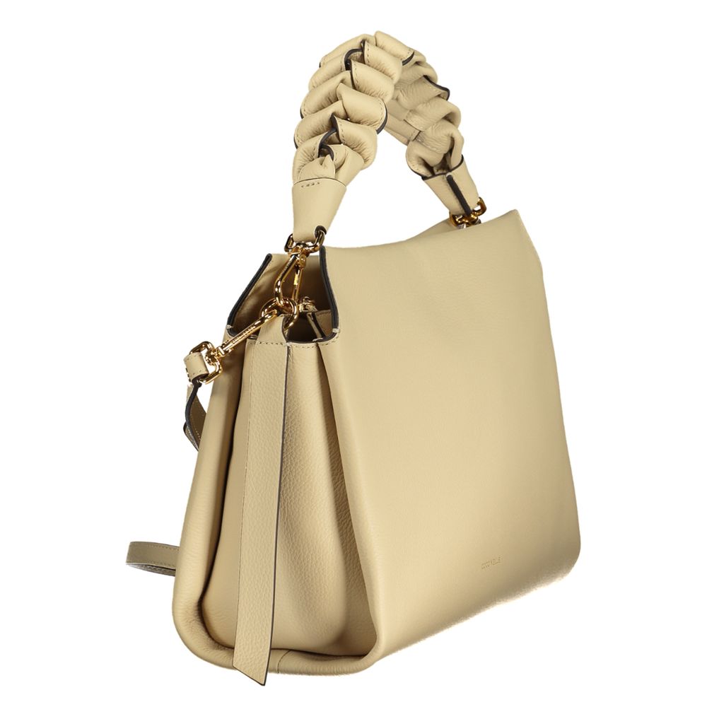 Coccinelle Beige Leather Women Handbag | Regal Royce