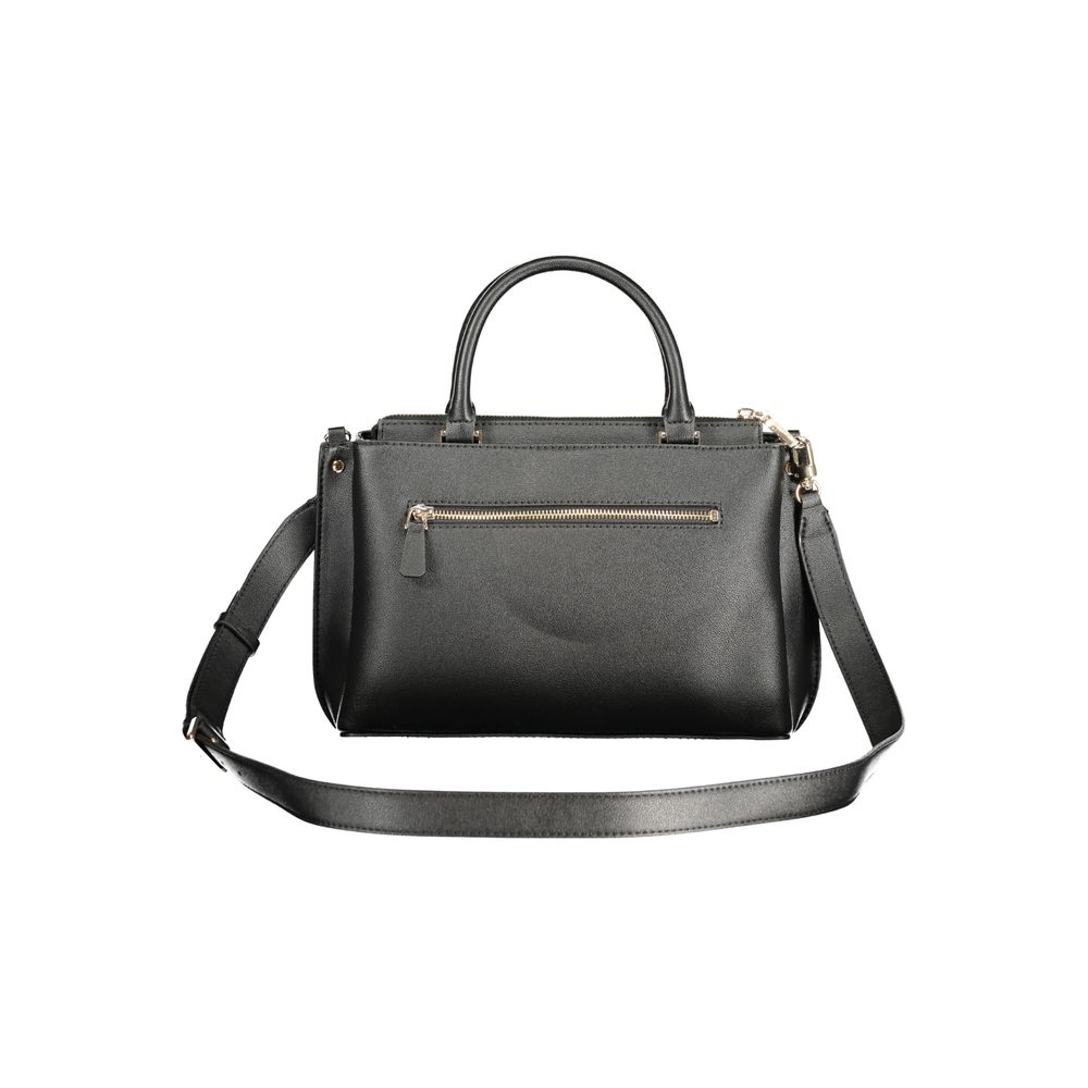 Guess Jeans Black Polyurethane Women Handbag | Regal Royce