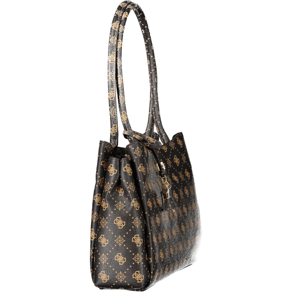 Guess Jeans Marrone Polyurethane Women Handbag | Regal Royce