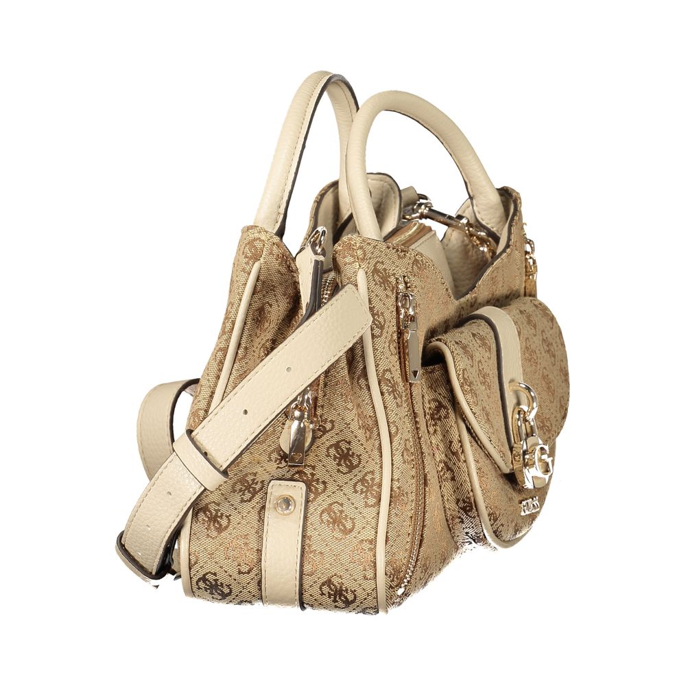 Guess Jeans Beige Poliuretano Women Handbag | Regal Royce
