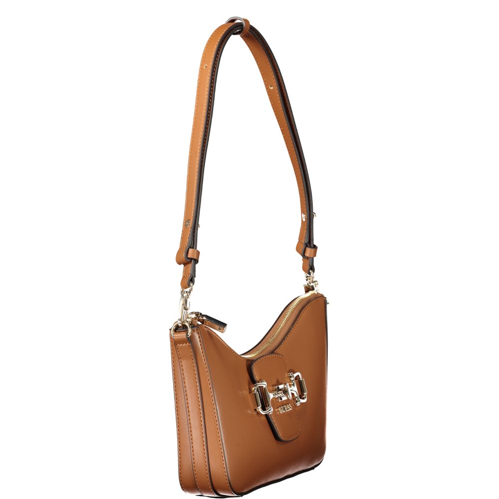 Guess Jeans Marrone Polyurethane Women Handbag | Regal Royce