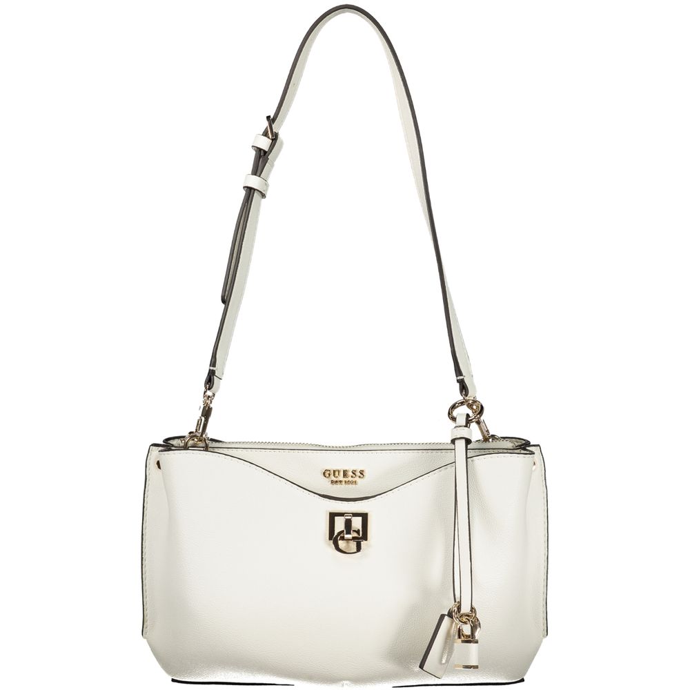 Guess Jeans White Polyurethane Women's Bag | Regal Royce