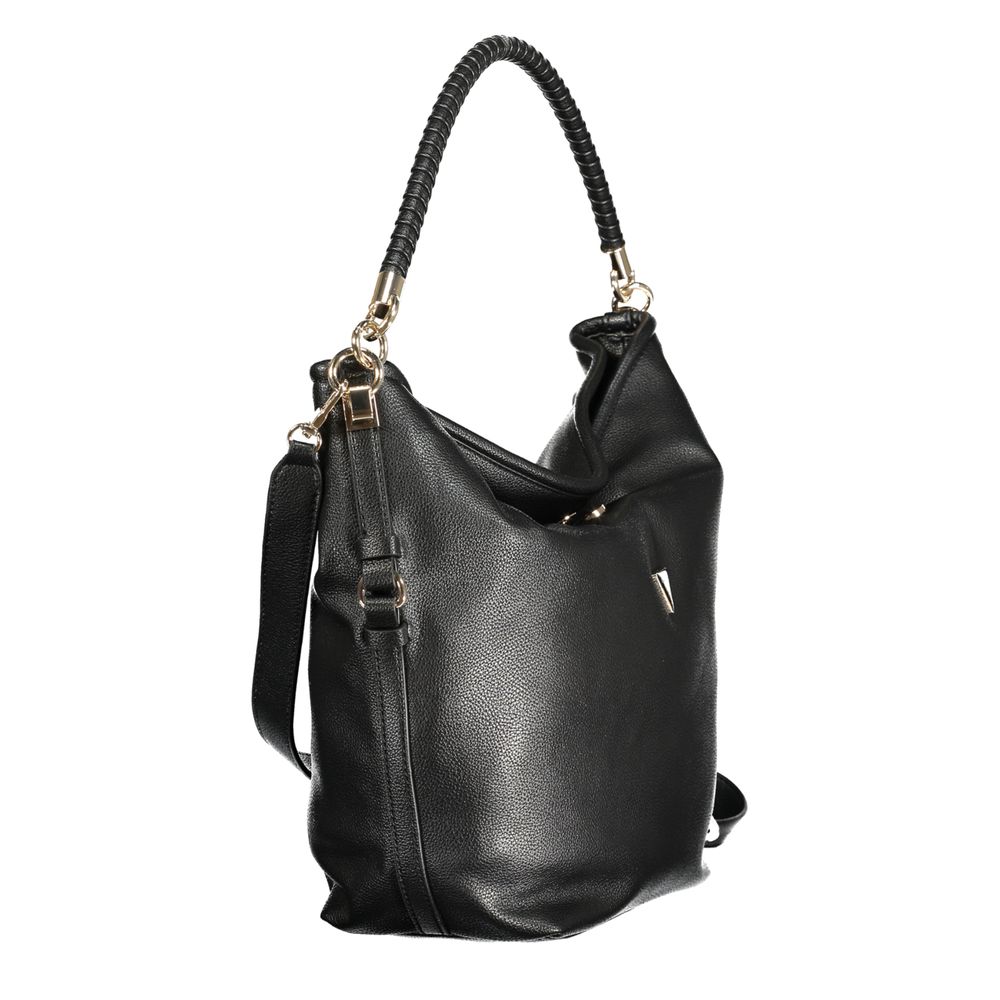 Guess Jeans Nero Polyurethane Women Shoulder Bag | Regal Royce