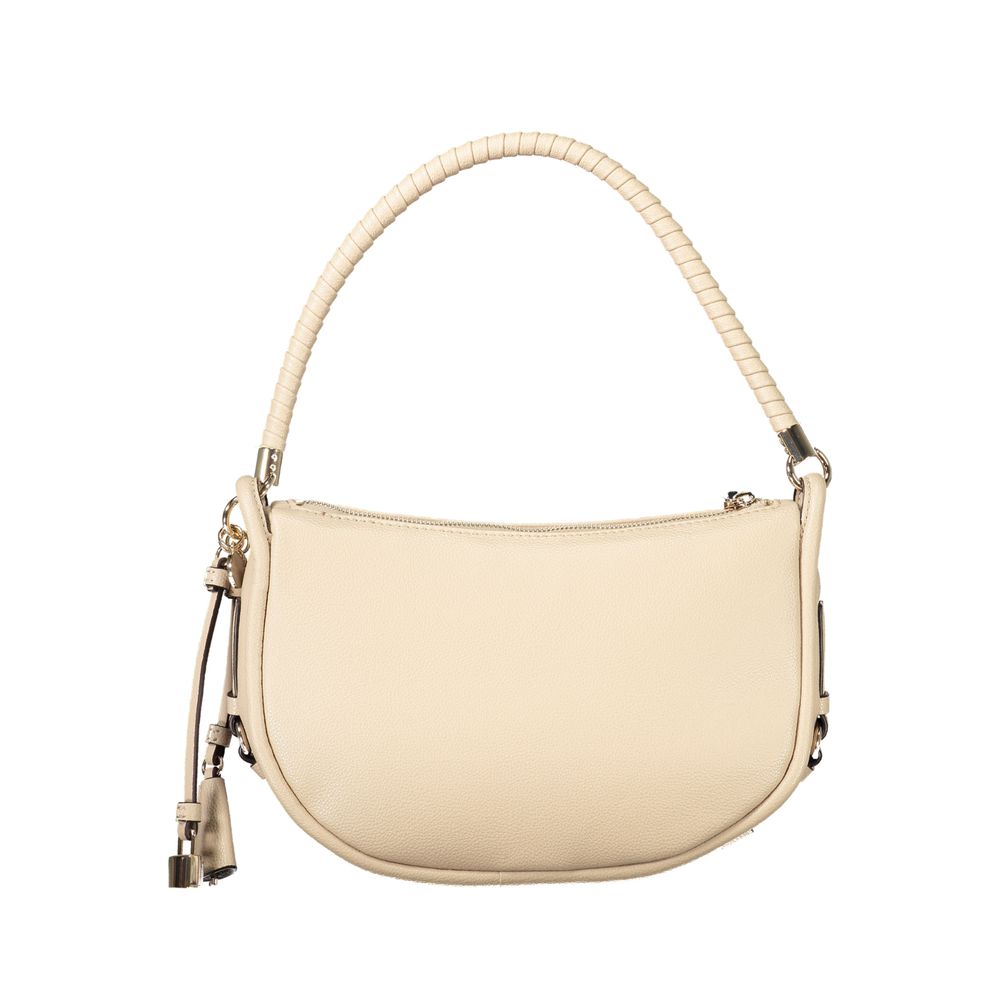 Guess Jeans Beige Polyurethane Women Handbag | Regal Royce