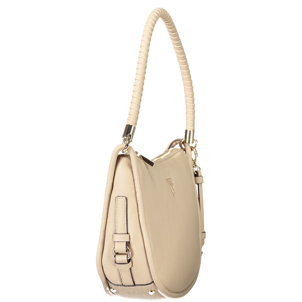 Guess Jeans Beige Polyurethane Women Handbag | Regal Royce