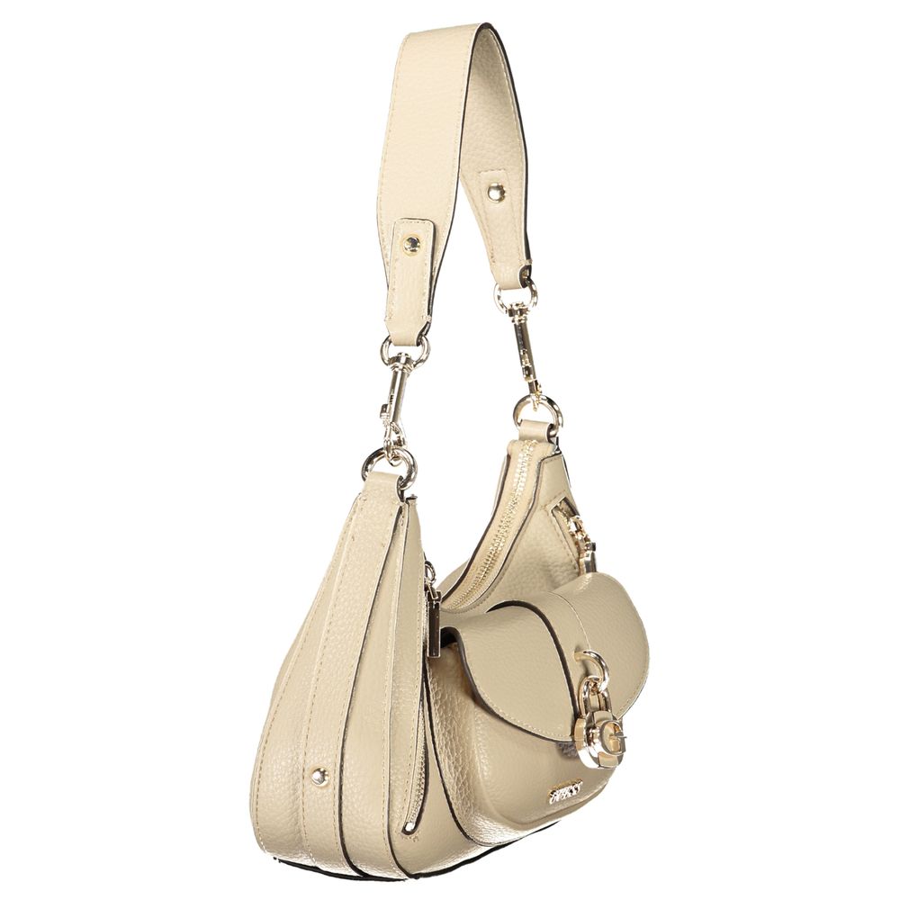 Guess Jeans Black Polyurethane Women's Handbag | Regal Royce