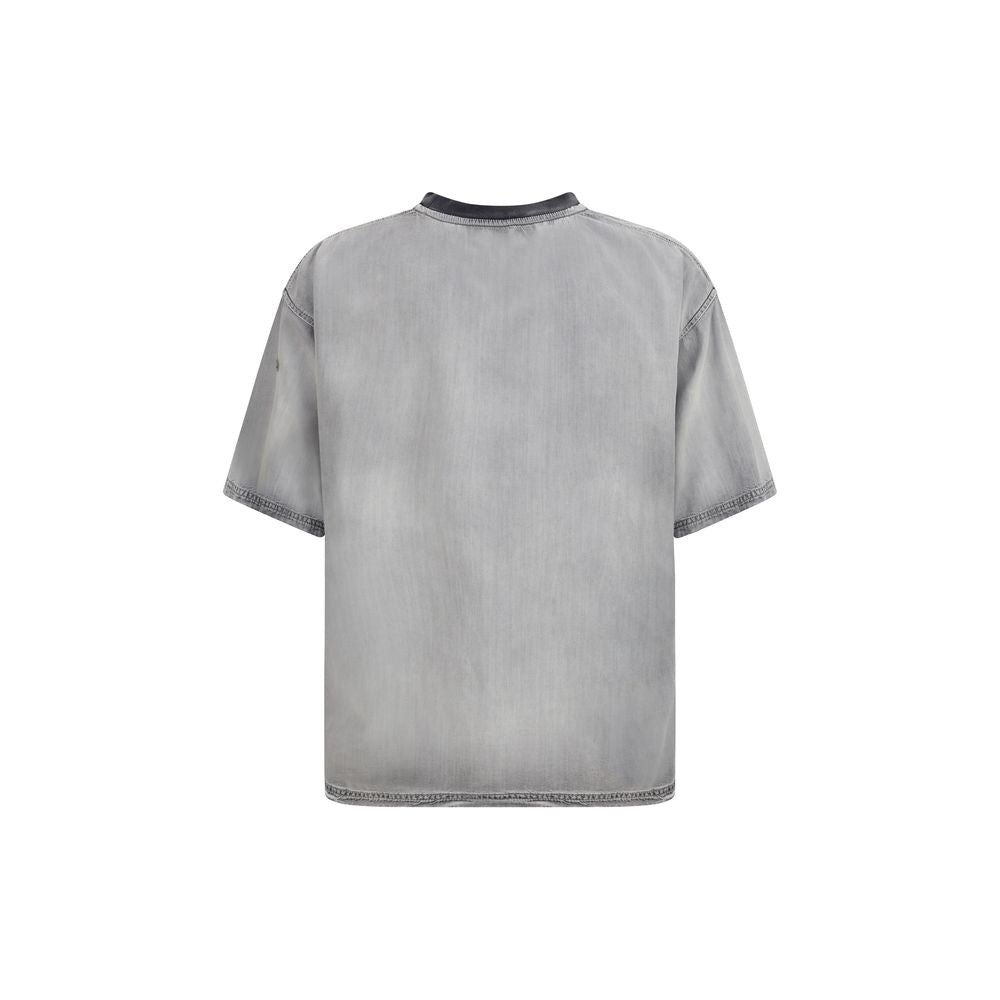 Diesel Gray Cotton T-Shirt | Regal Royce