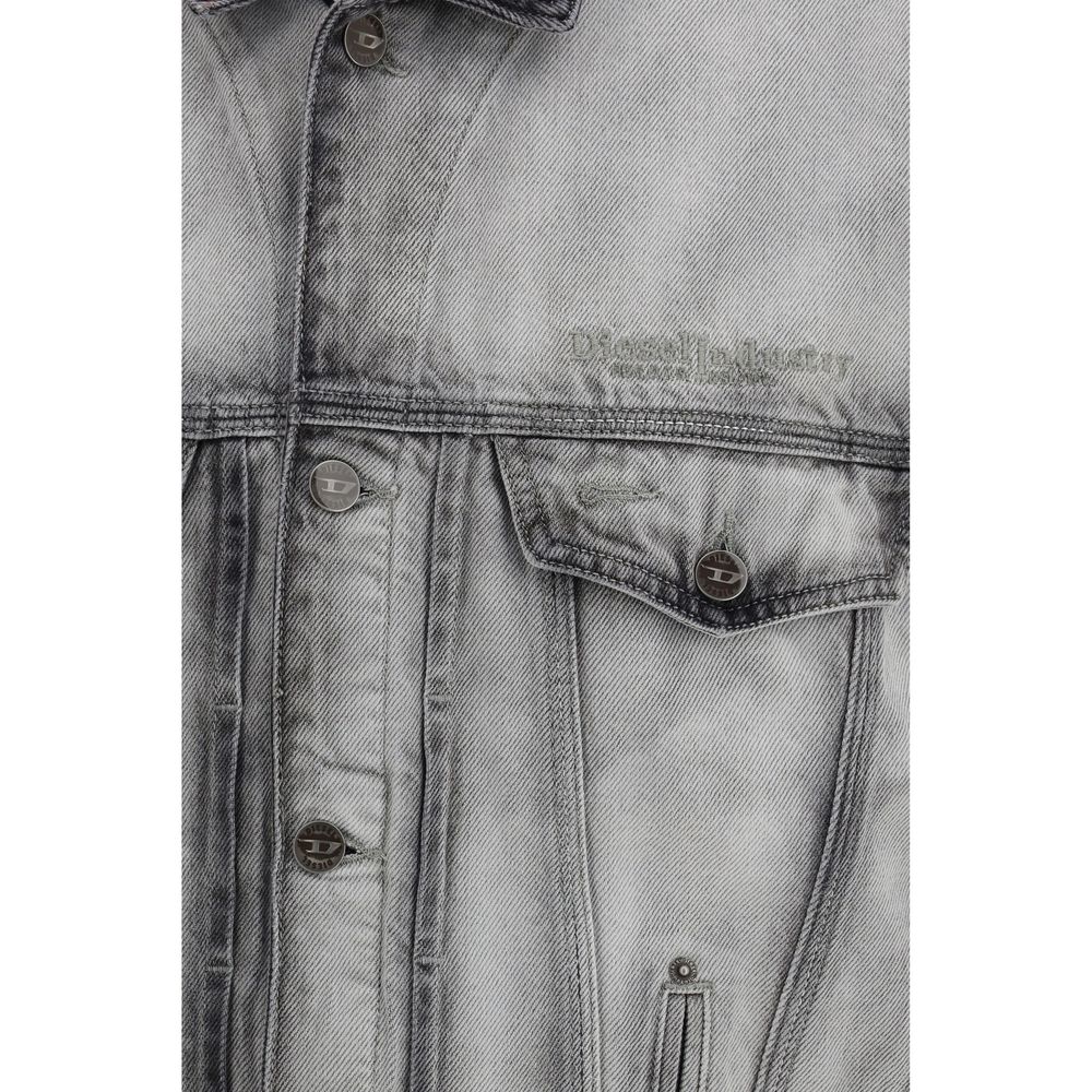 Diesel Gray Cotton Denim Jacket | Regal Royce