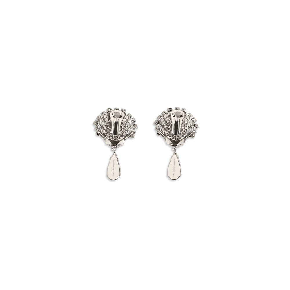 Alessandra Rich Silver Metal Earrings | Regal Royce