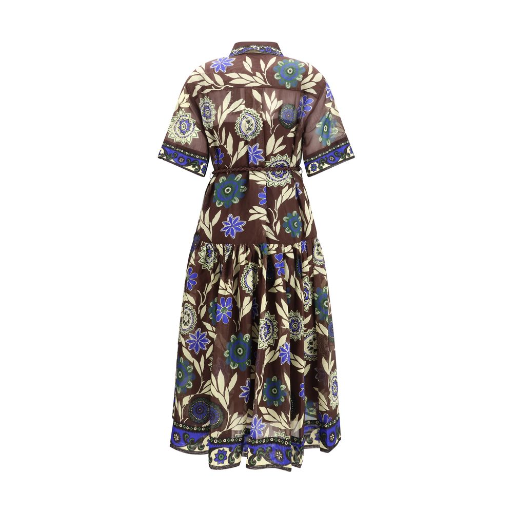 Alemais Brown Cotton Casual Dress | Regal Royce