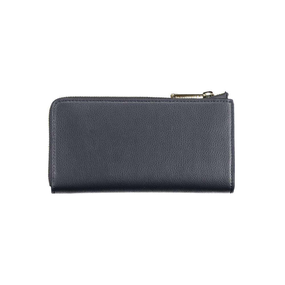 Tommy Hilfiger Blue Polyurethane Women Wallet | Regal Royce