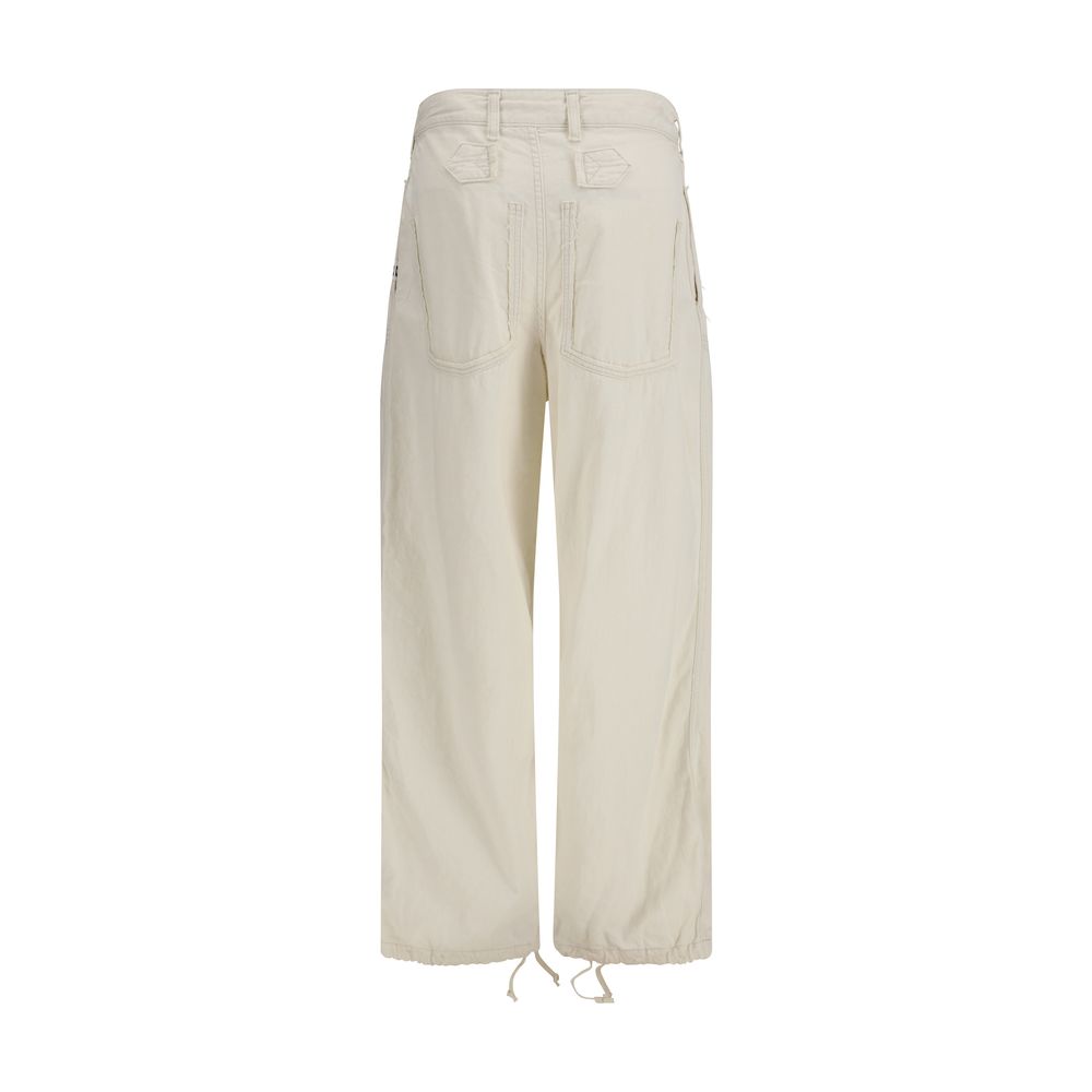 Maison Mihara Yasuhiro White Cotton Casual Pants | Regal Royce