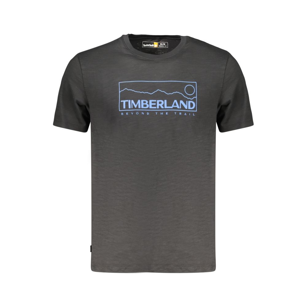 Timberland Black Cotton Men T-Shirt | Regal Royce