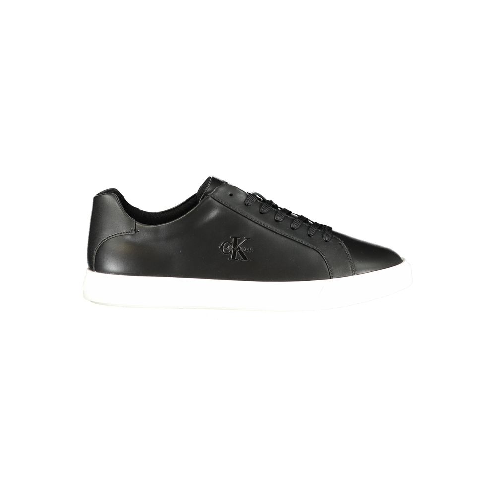 Calvin Klein Black Polyurethane Men Sneaker | Regal Royce