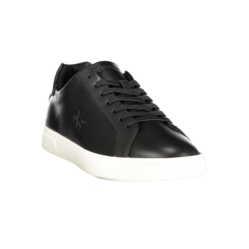 Calvin Klein Black Polyurethane Men Sneaker | Regal Royce