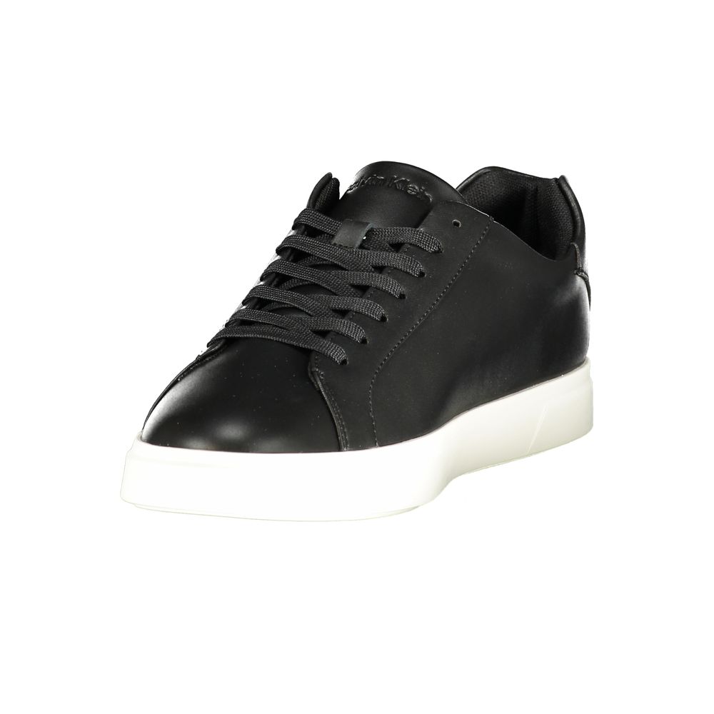 Calvin Klein Black Polyurethane Men Sneaker | Regal Royce
