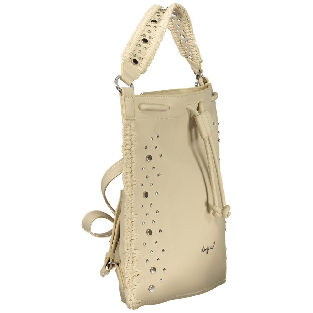 Desigual Bianco Poliuretano Woman Backpack | Regal Royce