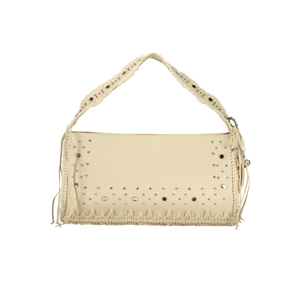 Desigual Beige Polyurethane Women Handbag | Regal Royce