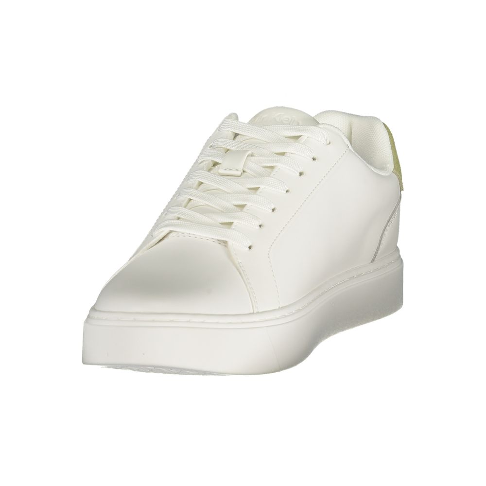 Calvin Klein Bianco Polyurethane Men Sneaker | Regal Royce