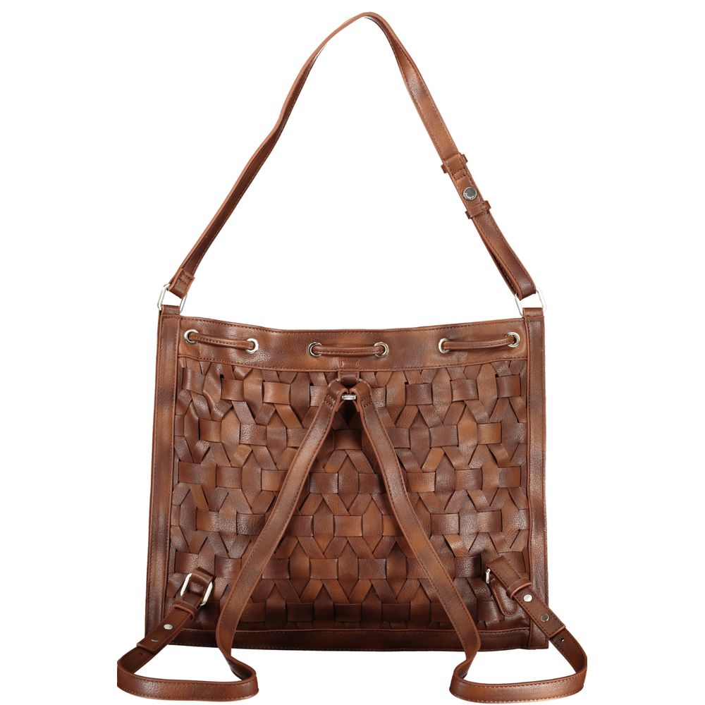 Desigual Camel Polyurethane Women Backpack | Regal Royce