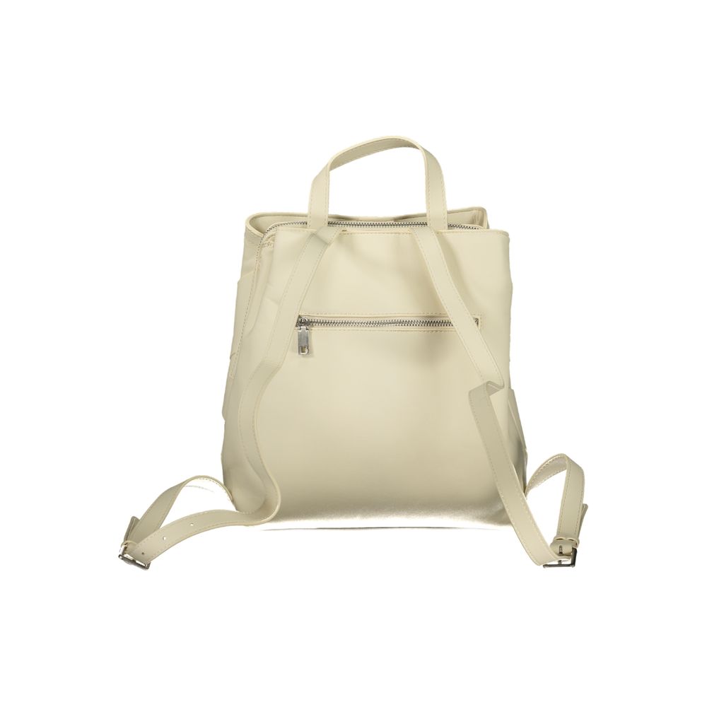 Desigual Bianco Poliuretano Female Mini Backpack | Regal Royce
