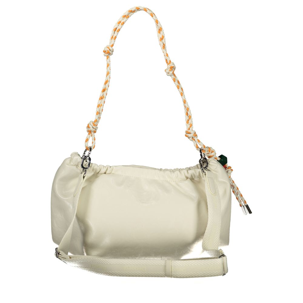 Desigual Ecru Polyurethane Women Handbag | Regal Royce