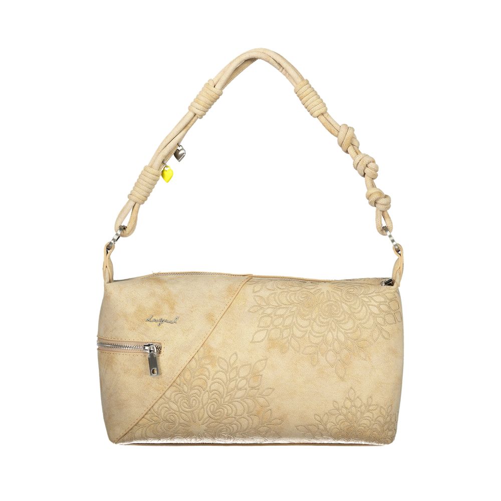 Desigual Beige Polyurethane Women's Shoulder Bag | Regal Royce