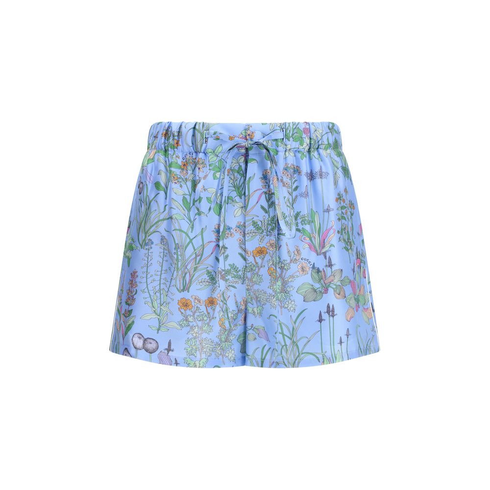 Gucci Blue Silk Bermuda Shorts | Regal Royce