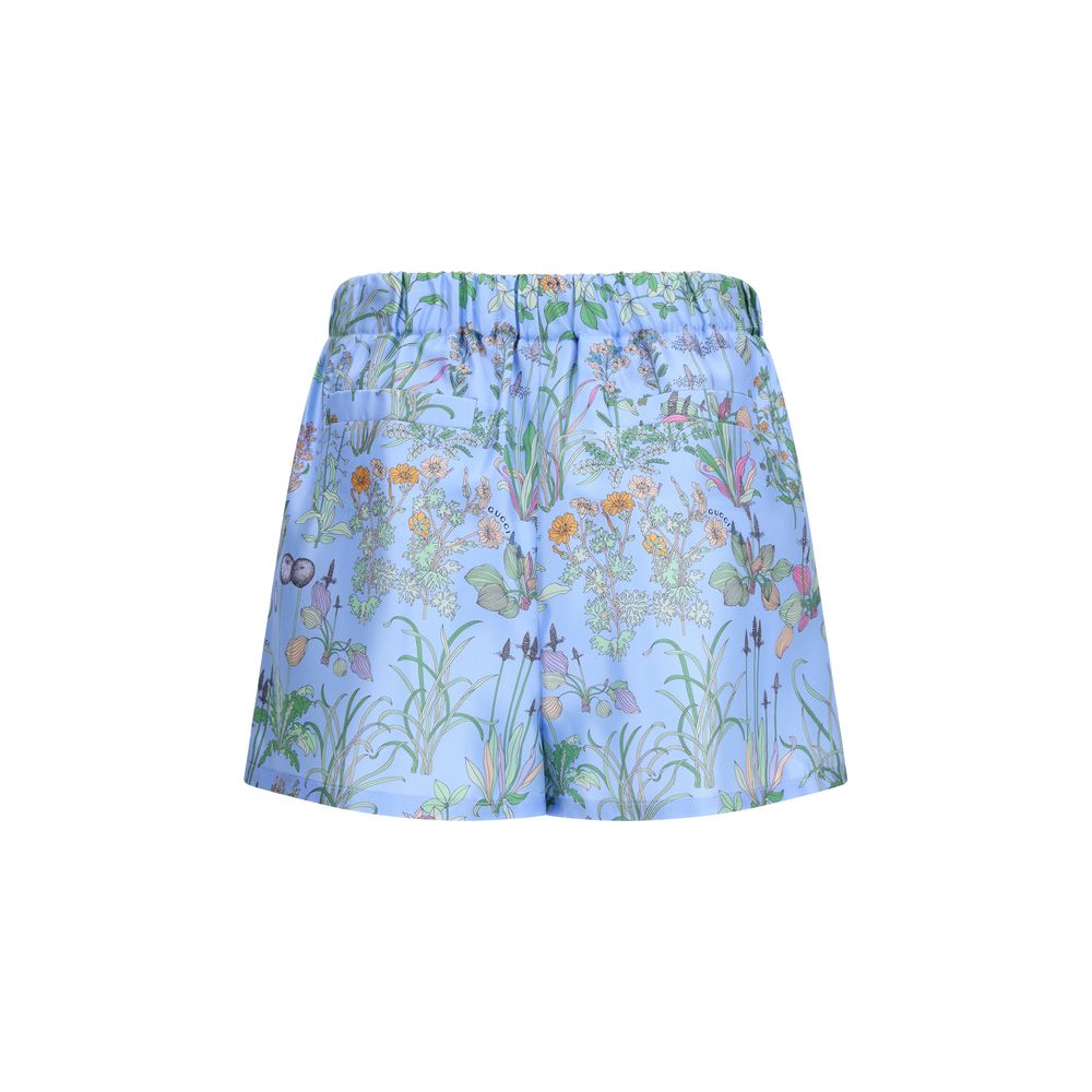 Gucci Blue Silk Bermuda Shorts | Regal Royce