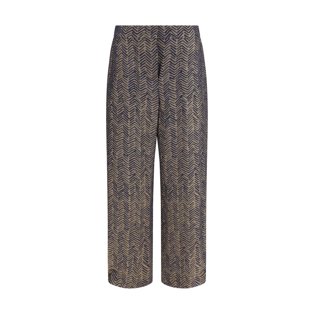 Giorgio Armani Brown Viscose Casual Pants | Regal Royce