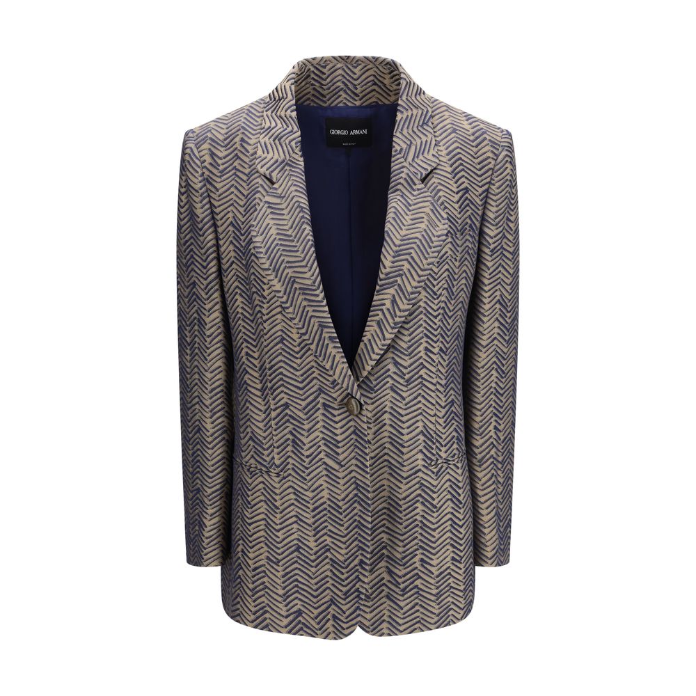 Giorgio Armani Beige Viscose Blazer | Regal Royce