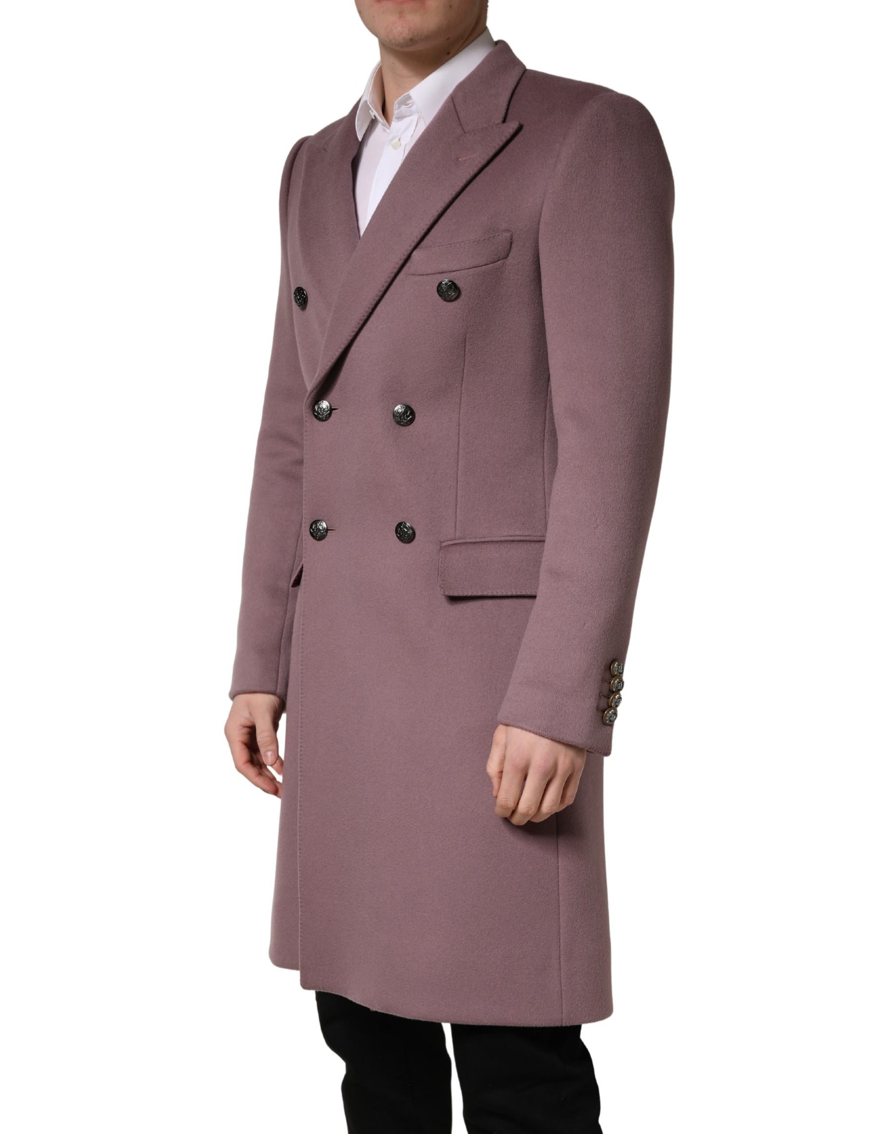 Dolce & Gabbana Brown Double Breasted Men Trench Coat Jacket | Regal Royce