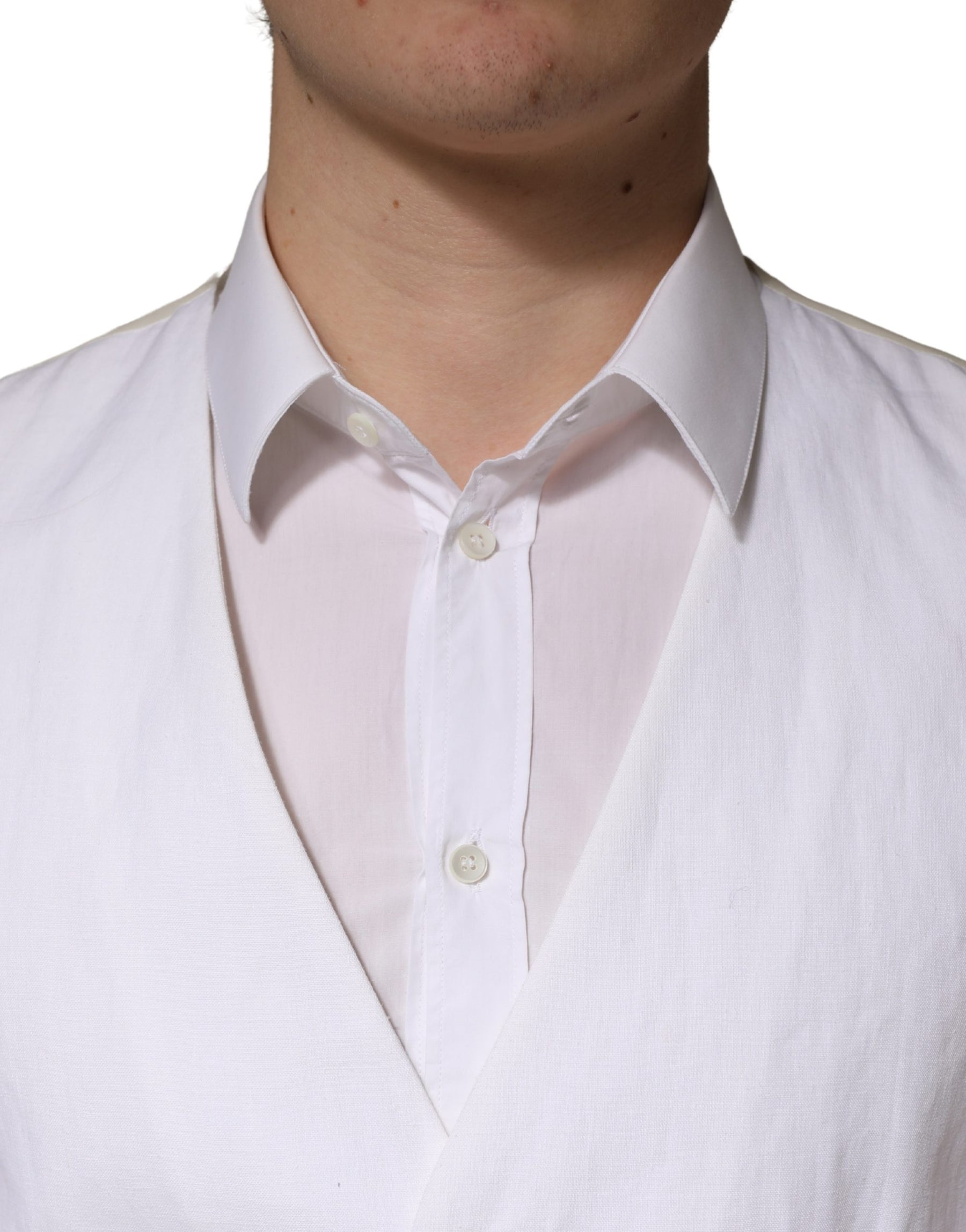 Dolce & Gabbana White SARTORIA Linen 2 Piece Men Formal Suit | Regal Royce