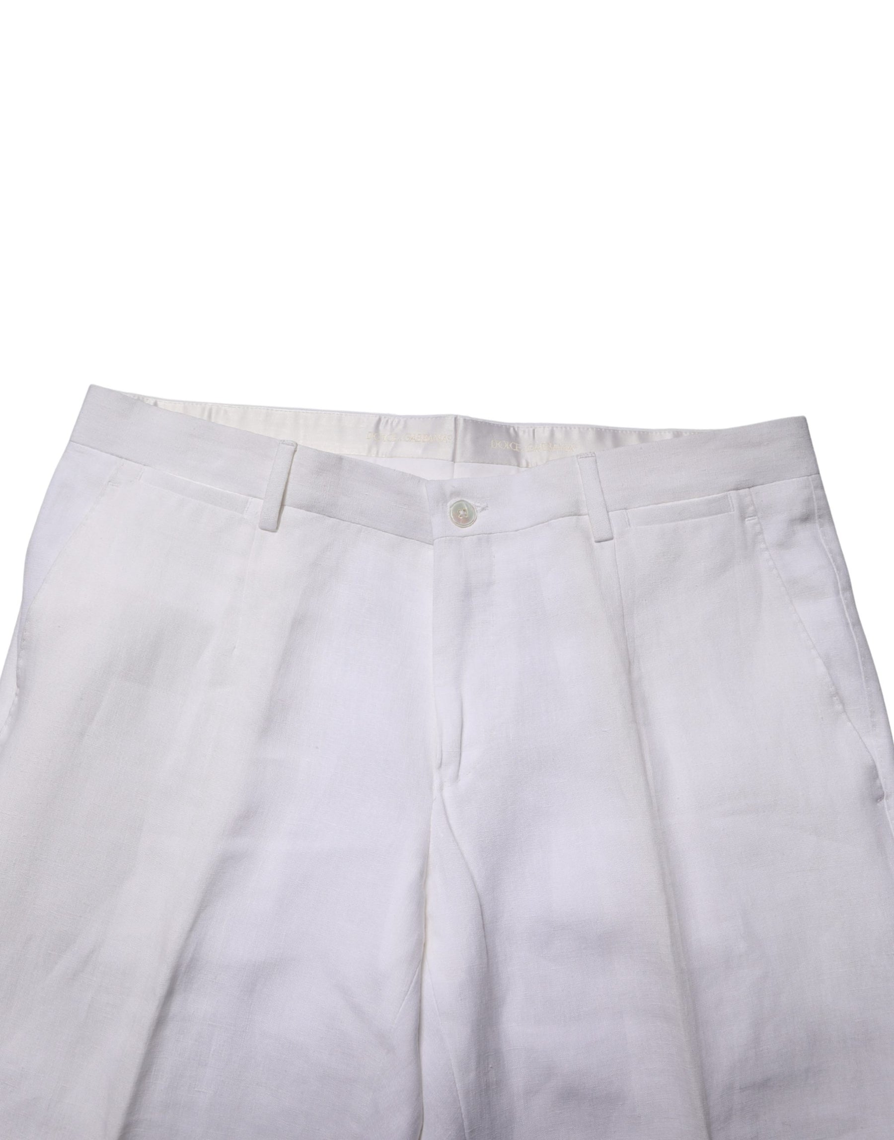 Dolce & Gabbana White SARTORIA Linen 2 Piece Men Formal Suit | Regal Royce