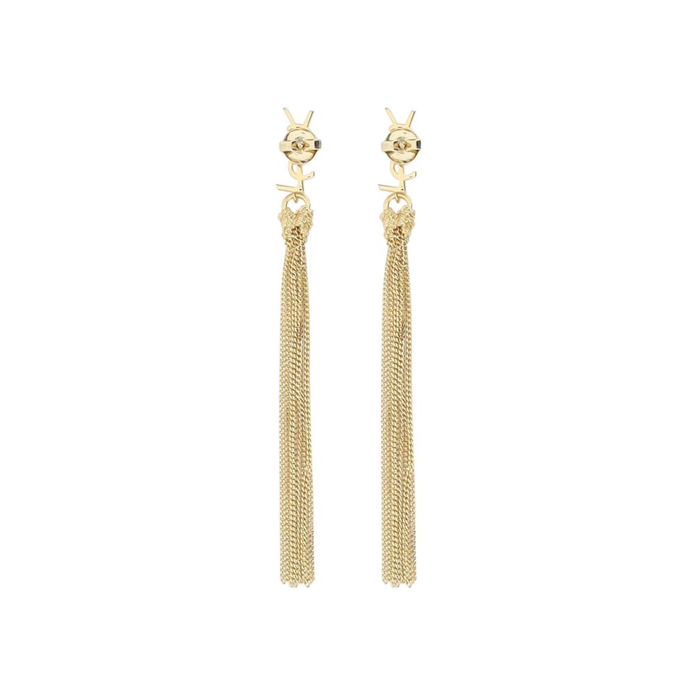 Saint Laurent Gold Brass Earrings | Regal Royce