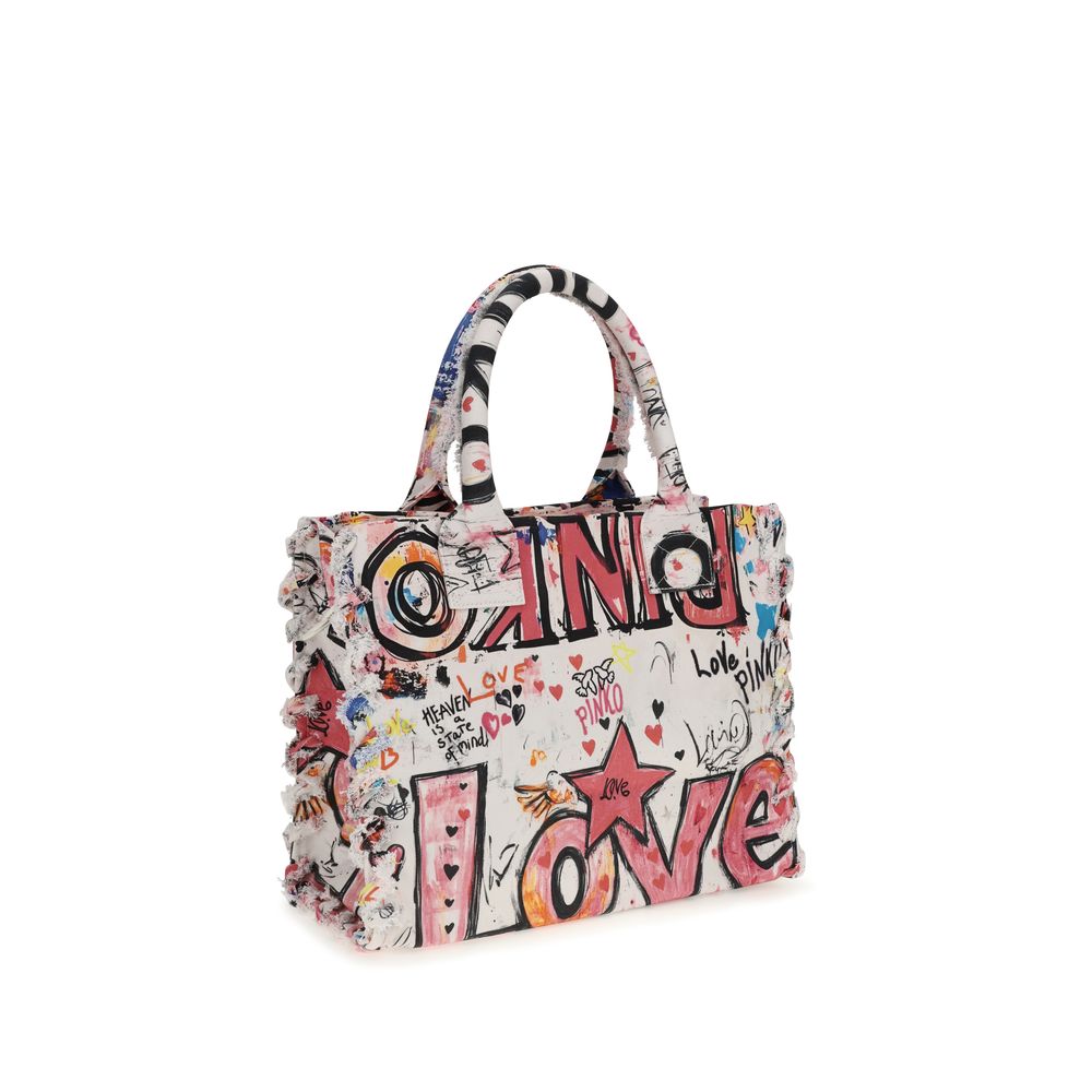 PINKO Multicolor Cotton Shoulder Bag | Regal Royce