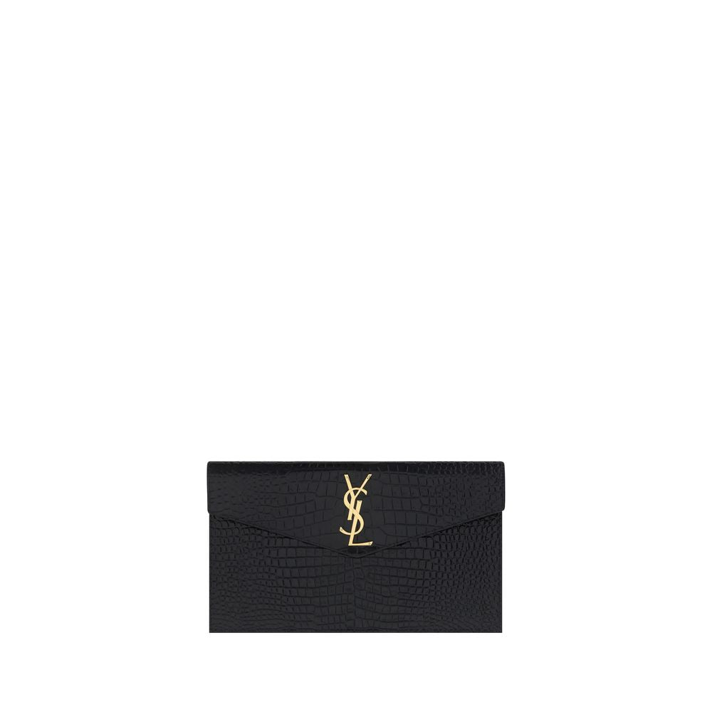 Saint Laurent Black Calf Leather Bos Taurus Accessories | Regal Royce
