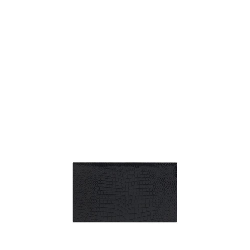 Saint Laurent Black Calf Leather Bos Taurus Accessories | Regal Royce