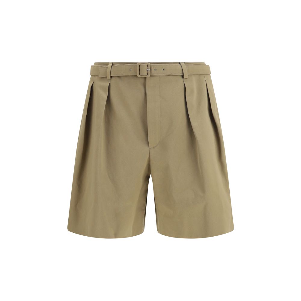 Saint Laurent Beige Cotton Bermuda Shorts | Regal Royce