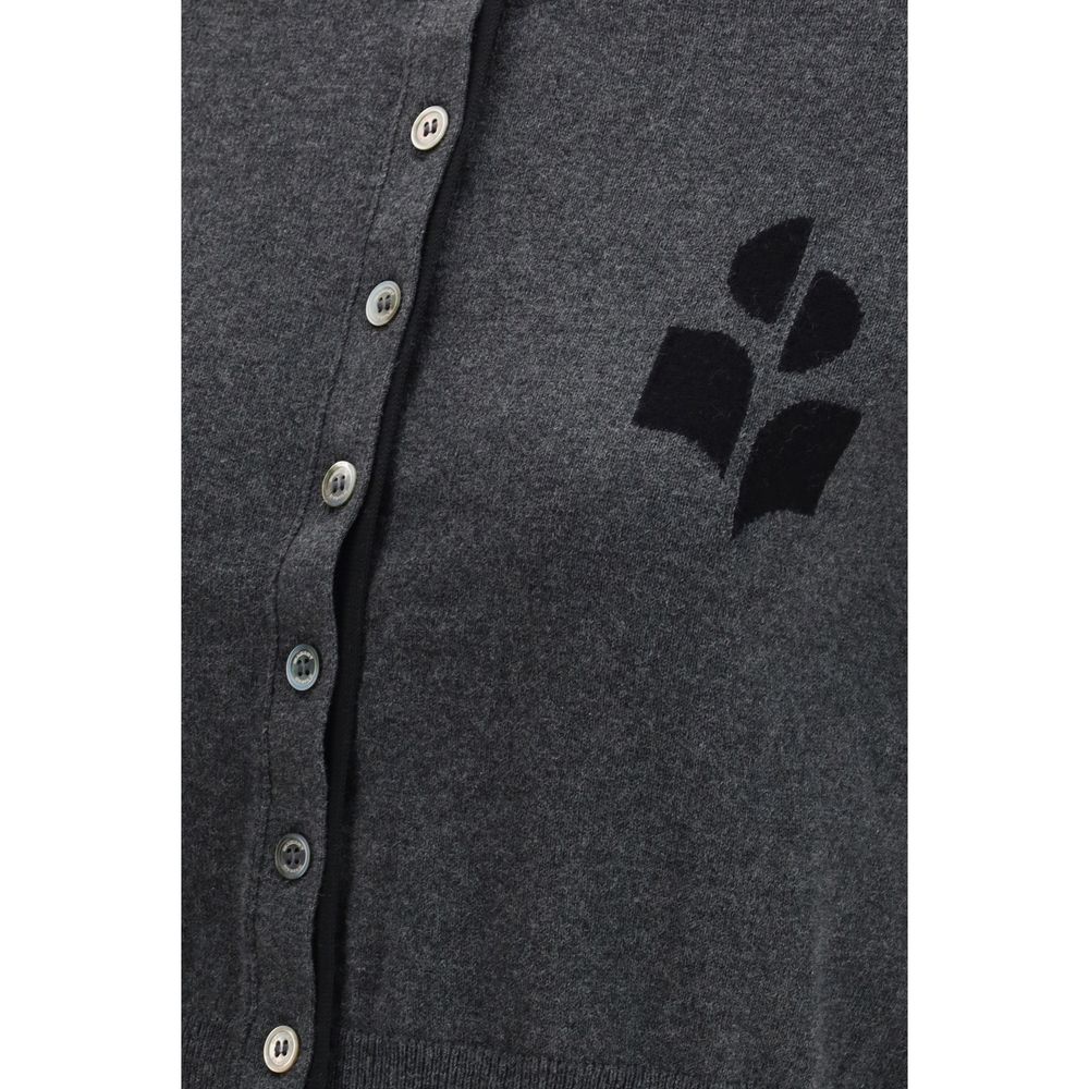 Marant Etoile Gray Cotton Cardigan | Regal Royce