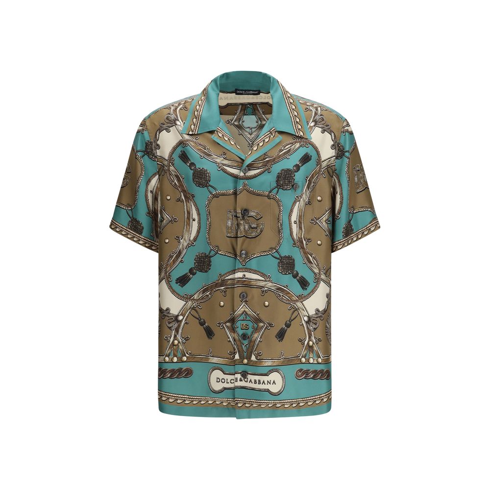 Dolce & Gabbana Multicolor Silk Pattern Shirt | Regal Royce